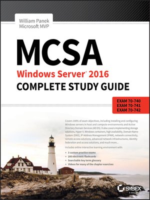 cover image of MCSA Windows Server 2016 Complete Study Guide